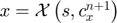 $x=\mathcal{X}\left(s,c_{x}^{n+1}\right)$