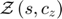 $\mathcal{Z}\left(s,c_{z}\right)$